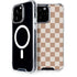 Neutral Checkered iPhone 15 Pro Max MagSafe Case